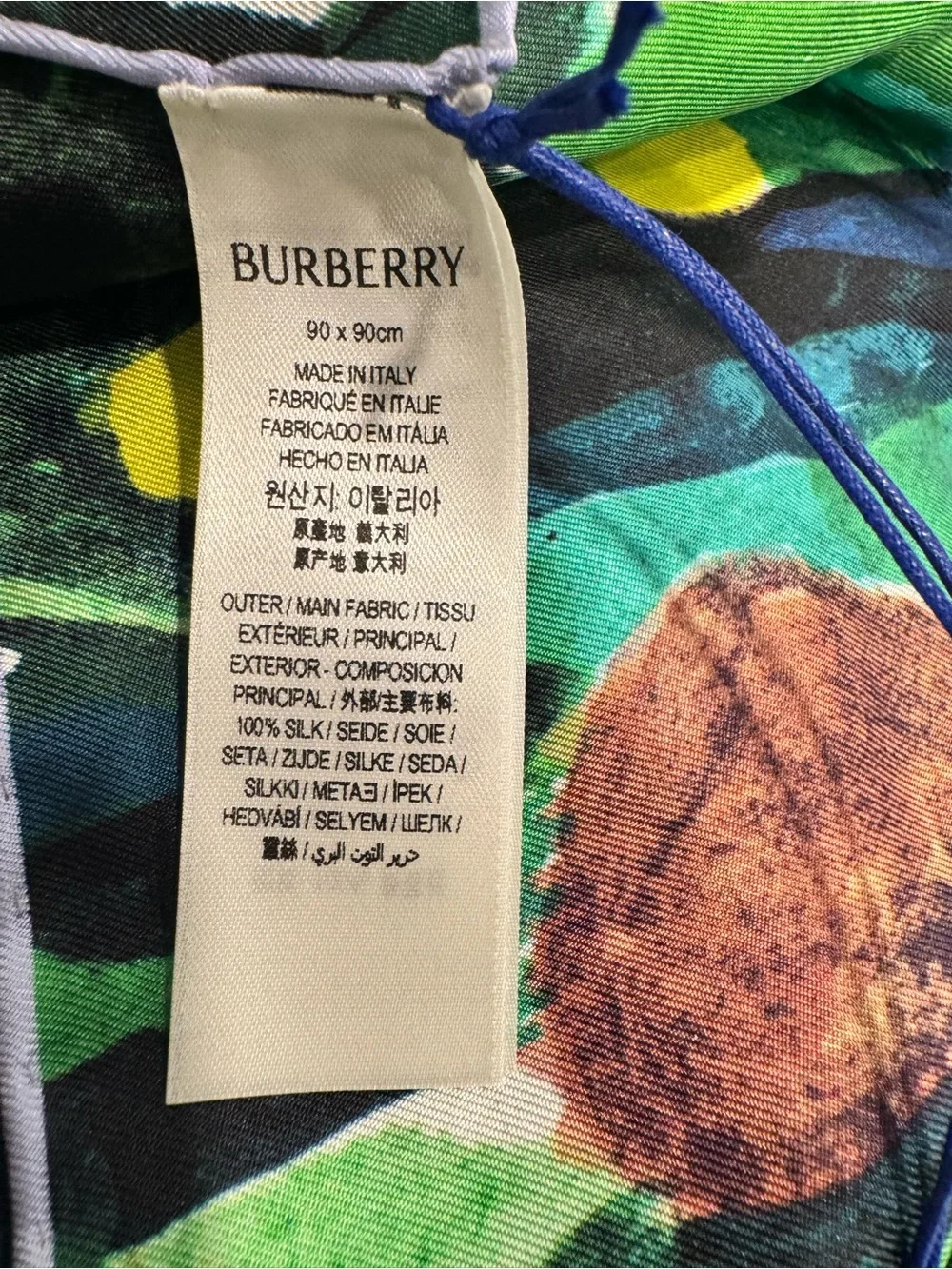 Burberry Highgrove x Meadow Silk Scarf New With Tags - Picture 7 of 10